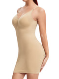 Vaslanda Women'S Shapewear Slips for under Dresses Tummy Control Seamless Full Silps Spaghetti Strap